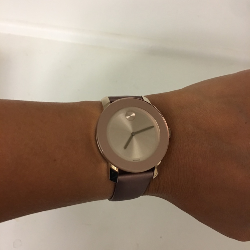 Movado BOLD Carnation Rose Gold Watch - Picture 2 of 8